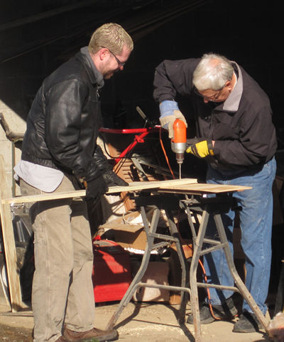 drilling holes for bolts